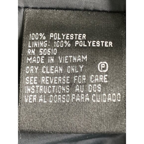 Kasper Zip Relaxed 2-Piece Gray Pant Suit Size 16 Cuffable HR Wide Leg 7636 GUC - Picture 5 of 15